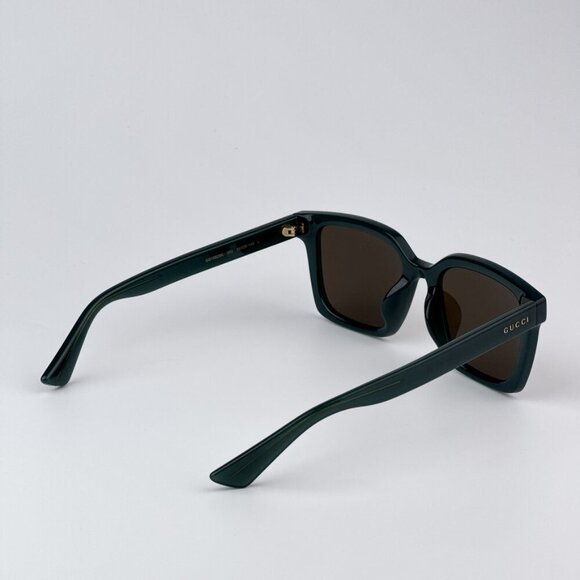 Gucci GG1582SK 003 BRAND NEW Sunglasses Opal Blue Grey Brown Unisex Square main image 4